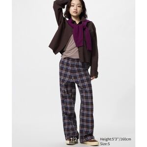 Plaid Flannel Pants - Blue and Brown